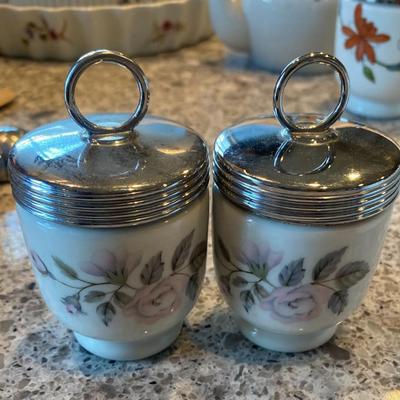 2 Royal Worcester Egg Coddlers
