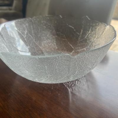 Arcoroc Aspen Leaf Pattern clear glass 