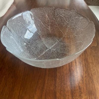 Arcoroc Aspen Leaf Pattern clear glass 