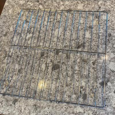 Assorted Baking Items; 2 Loaf Pans; 3 Muffin Pans: 1 (7") stainless steel fluted brioche pan; 3 Wire Cooling racks