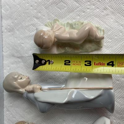 Lladro Nativity Scene Figurines Mary Joseph Baby Jesus