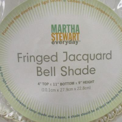 Fringed Jacquard Bell Shade Martha Stewart
