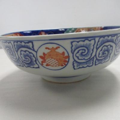 Vintage Chinoiserie Porcelain Hand Painted Bowl