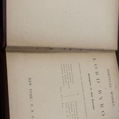1800s Lord Byron Works In One Large Volume