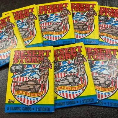 Desert Storm  Victory Series Coalition of Peace Topps Trading Cards Sealed Wax Packa