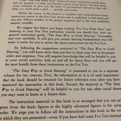 Vintage 1956 Fox Trot Made Easy Hardback