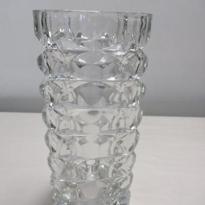 Vintage 1970's Luminarc Crystal Art Deco Vase Made In France