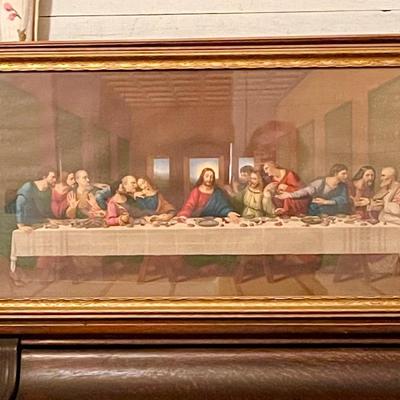 Vintage framed print- religious