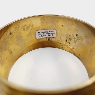 BEAUTIFUL ETCHED BRASS BRACELET