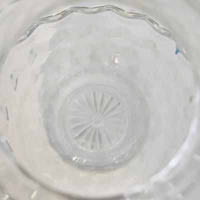 VINTAGE FOSTORIA 2 PC ROUND TEA LIGHT FAIRY CANDLE LAMP