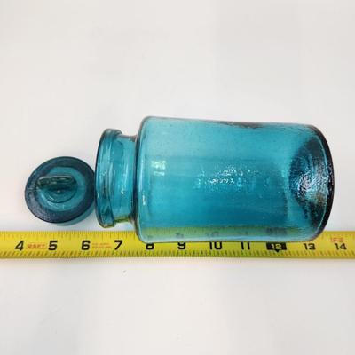 BRILLIANT TURQUOISE BUBBLE APOTHECARY CONTAINER