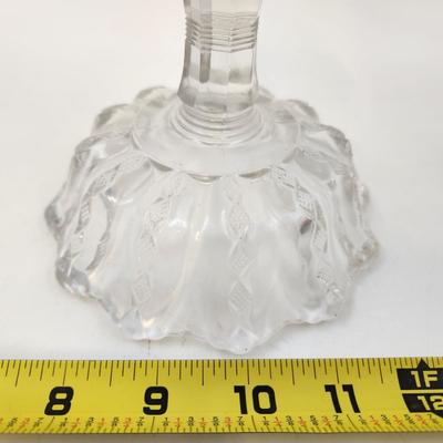 BEAUTIFUL VINTAGE CLEAR GLASS CANDY DISH