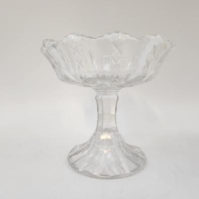 BEAUTIFUL VINTAGE CLEAR GLASS CANDY DISH