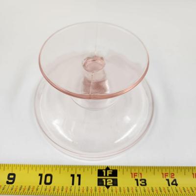 BEAUTIFUL VINTAGE SMOOTH GLASS FOOTED GLASS BOWL