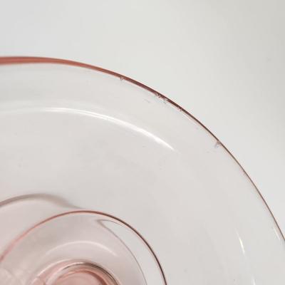 BEAUTIFUL VINTAGE SMOOTH GLASS FOOTED GLASS BOWL