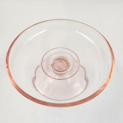 BEAUTIFUL VINTAGE SMOOTH GLASS FOOTED GLASS BOWL