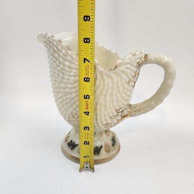 NORTHWOOD CUSTARD ARGONAUT SHELL PITCHER