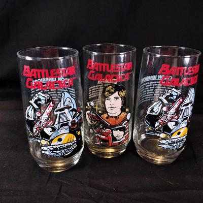 Battlestar Galactica Collector Glasses - 1979