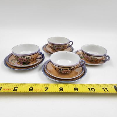 VINTAGE IRIDESCENT MADE IN JAPAN TEA SET