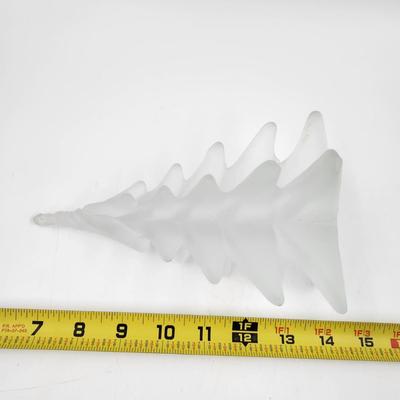 FROSTED GLASS HAND BLOWN TREE