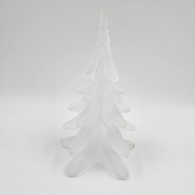 FROSTED GLASS HAND BLOWN TREE