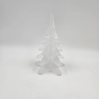 FROSTED GLASS HAND BLOWN TREE