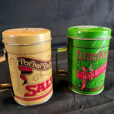 Vintage Tin Salt & Pepper Shakers