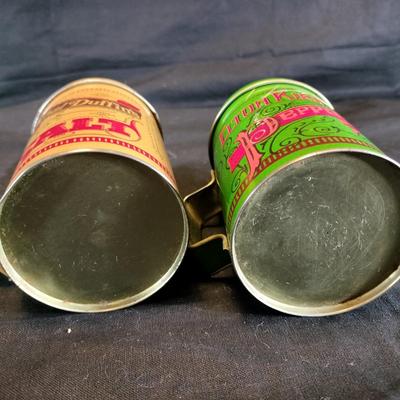 Vintage Tin Salt & Pepper Shakers