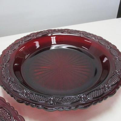 Avon Cape Cod Ruby Red Dishes