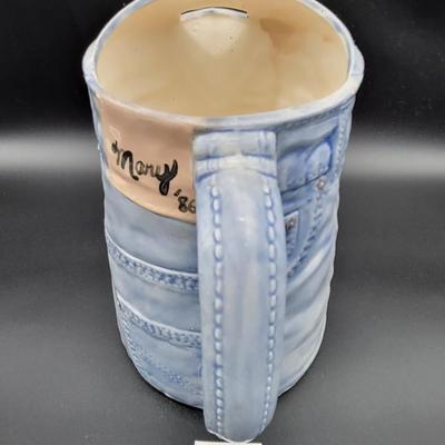 Ceramic Denim Picher