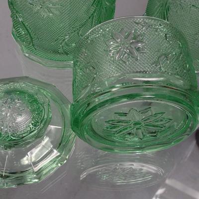 Jennette Green Glass Canister Set