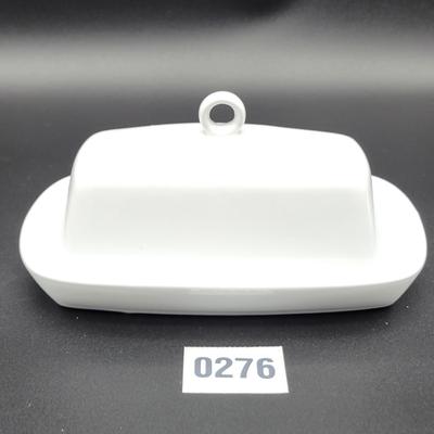 White Butter Dish with Lid