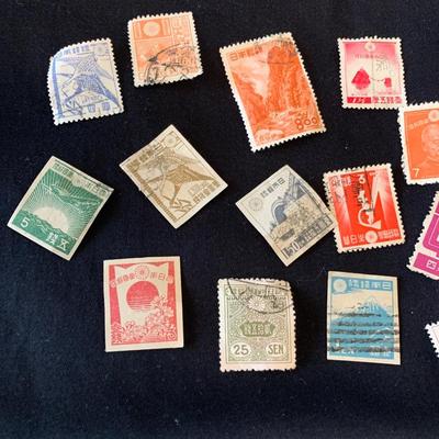 Vintage Japan Stamps