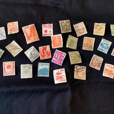 Vintage Japan Stamps