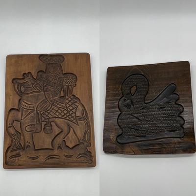 Pair ~ Wood Chocolate Molds