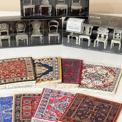 Napkin Ring Chairs & Coaster Rugs