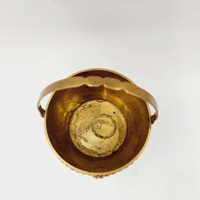 BRASS BUCKET W/ BRASS ROPE