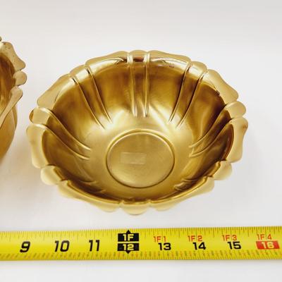 COPPER CRAFT (MADE IN TOPEKA) BRASS BOWL DUO