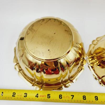 COPPER CRAFT (MADE IN TOPEKA) BRASS BOWL DUO