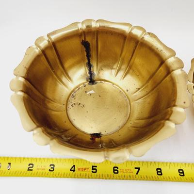 COPPER CRAFT (MADE IN TOPEKA) BRASS BOWL DUO