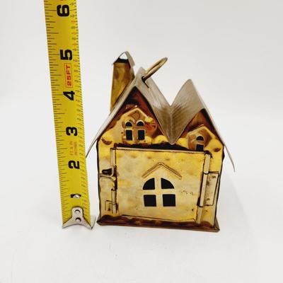 CUTE BRASS TEA LIGHT HOME HANGING CANDLE HOLDER