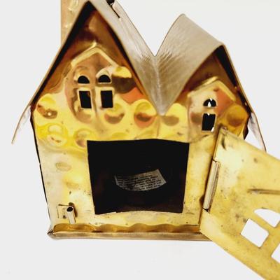 CUTE BRASS TEA LIGHT HOME HANGING CANDLE HOLDER