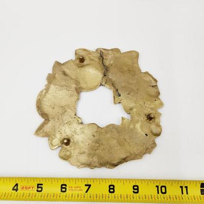 SOLID BRASS WREATH TRIVET