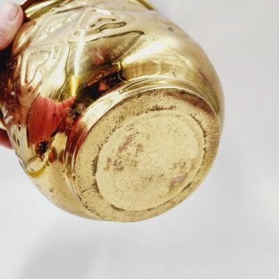 BRASS HEART DESIGN PLANTER