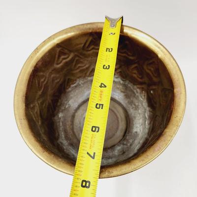 BRASS HEART DESIGN PLANTER