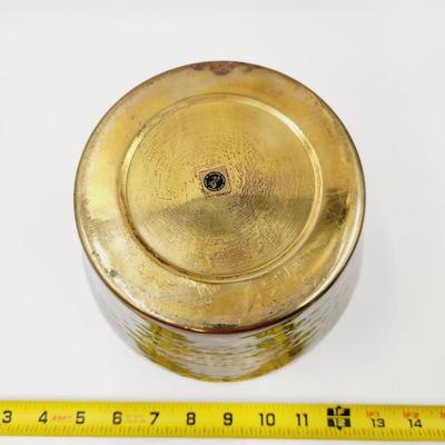 BEAUTIFUL BRASS HAMMERED PLANTER