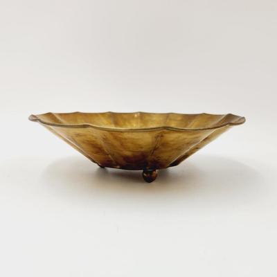 FOOTED & SHAPED BRASS BOWL