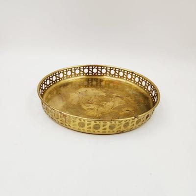 BRASS DESIGNED ROUND TRAY