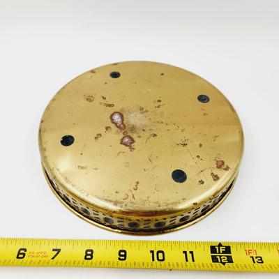 BRASS DESIGNED ROUND TRAY