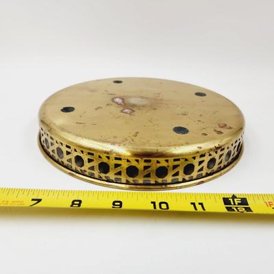 BRASS DESIGNED ROUND TRAY